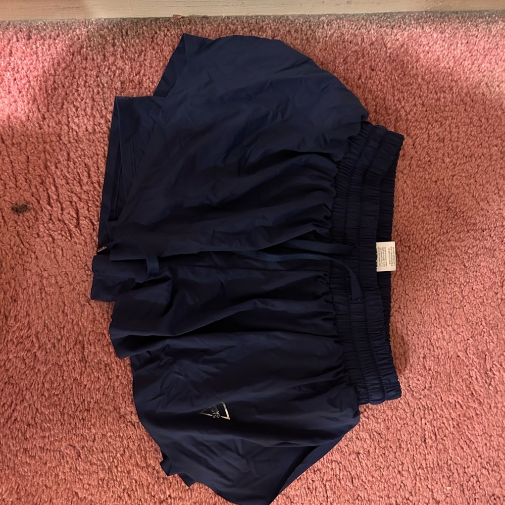 Navy Athletic Running Shorts with Elastic Waistband